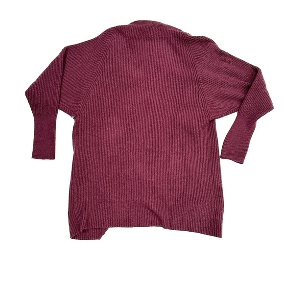 Leith Burgundy Dolman Sleeve Long Cardigan Sweater - Picture 6 of 6